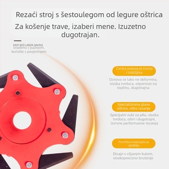 Zai Laugh šestolistna glava za košenje, glava za trimer, univerzalni vrtni dodatak