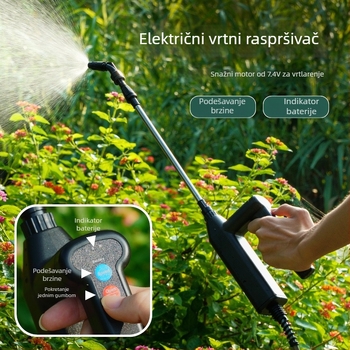 7,4V Visoko-snaga prenosni električni raspršivač za dezinfekciju i zalijevanje