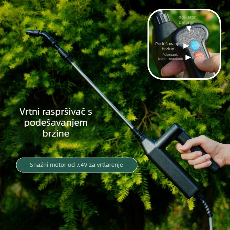 7,4V Visoko-snaga prenosni električni raspršivač za dezinfekciju i zalijevanje