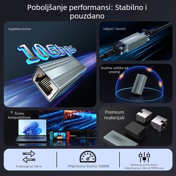 FG01 RJ45 ekranirani Cat5e mrežni konektor, pravolinijski, dvostruki priključak