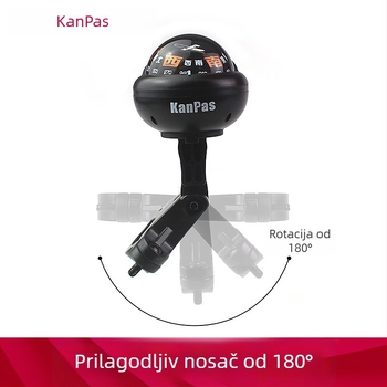 Kompas za vožnju električnim motociklom, metalna konstrukcija, vodootporan, visoka osjetljivost smjera