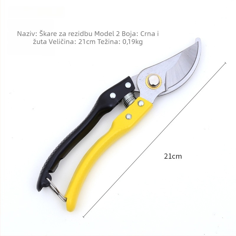Škare za podrezivanje od nehrđajućeg čelika s funkcijom cijepljenja, za voćke, prijenosni višenamjenski alat za debele grane