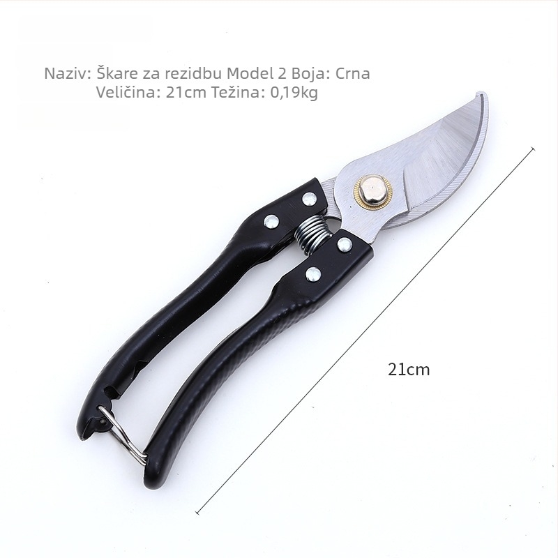 Škare za podrezivanje od nehrđajućeg čelika s funkcijom cijepljenja, za voćke, prijenosni višenamjenski alat za debele grane