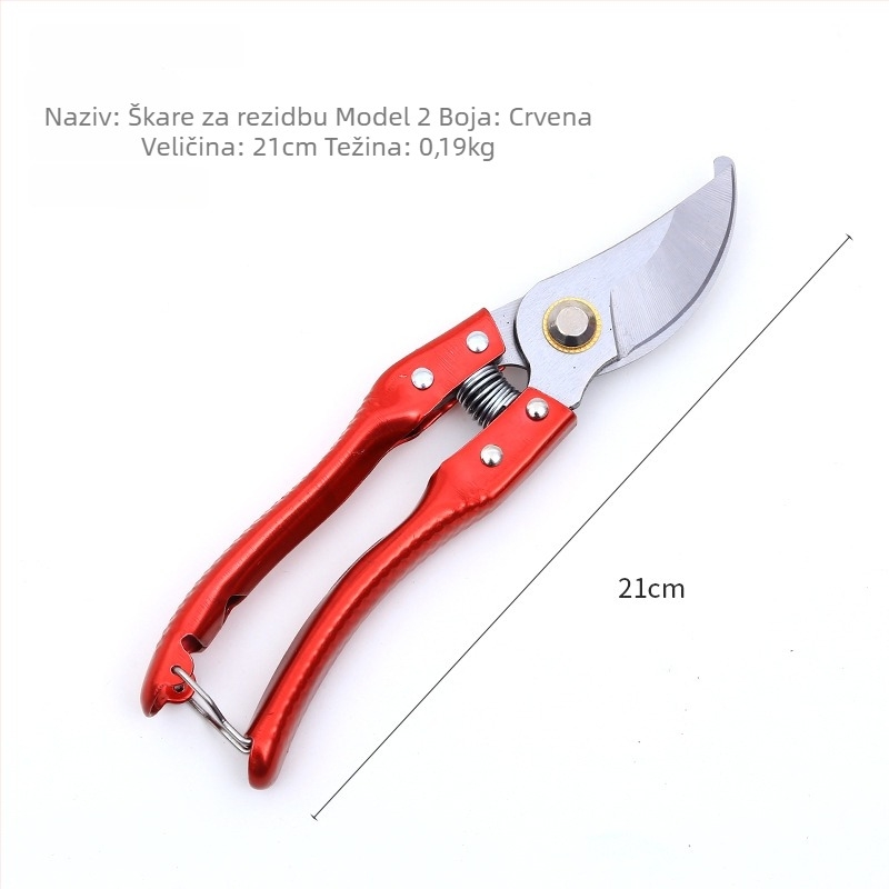 Škare za podrezivanje od nehrđajućeg čelika s funkcijom cijepljenja, za voćke, prijenosni višenamjenski alat za debele grane