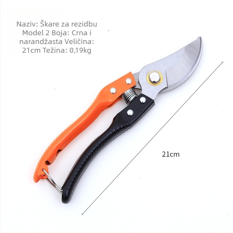 Škare za podrezivanje od nehrđajućeg čelika s funkcijom cijepljenja, za voćke, prijenosni višenamjenski alat za debele grane