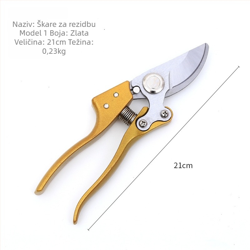 Škare za podrezivanje od nehrđajućeg čelika s funkcijom cijepljenja, za voćke, prijenosni višenamjenski alat za debele grane