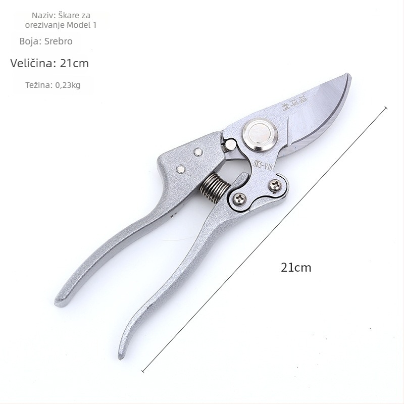 Škare za podrezivanje od nehrđajućeg čelika s funkcijom cijepljenja, za voćke, prijenosni višenamjenski alat za debele grane