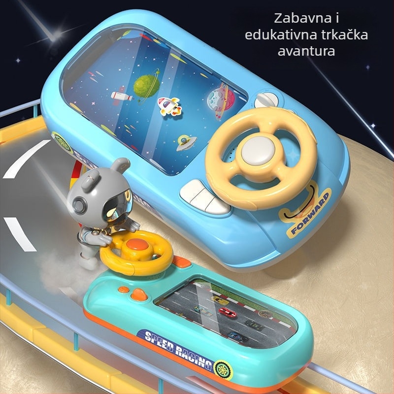 Igraća konzola za trkaće avanture s volanom za simulaciju vožnje autom, za djecu 3–6 godina – edukativna igračka