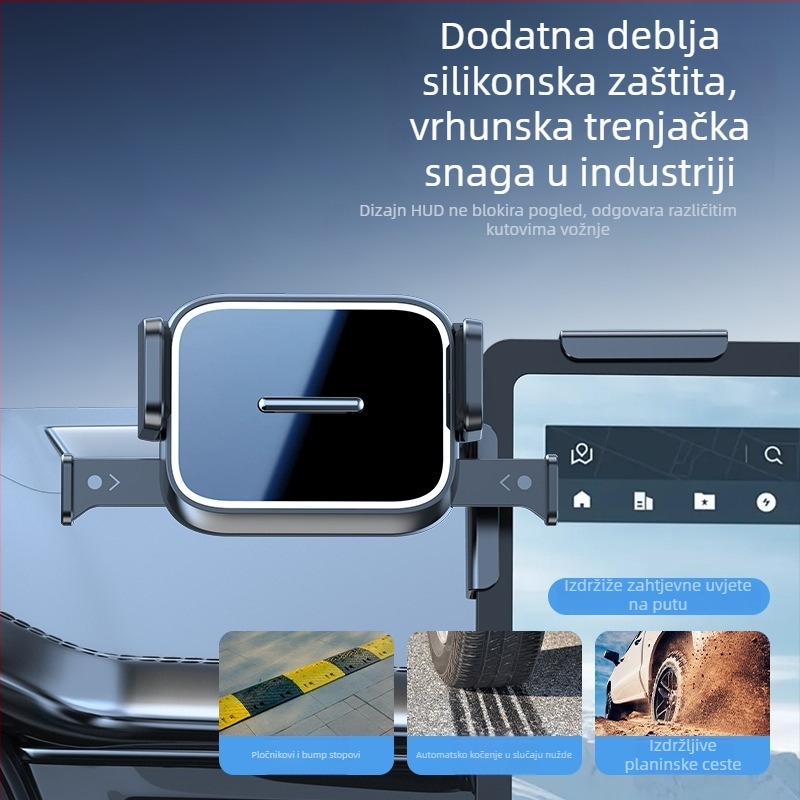 Zhenyu univerzalni držač za navigaciju u automobilu s Snap-on za zaslon središnje konzole, prilagodljiv