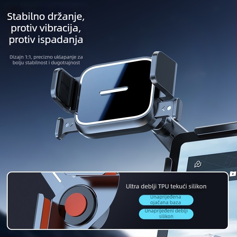 Zhenyu univerzalni držač za navigaciju u automobilu s Snap-on za zaslon središnje konzole, prilagodljiv