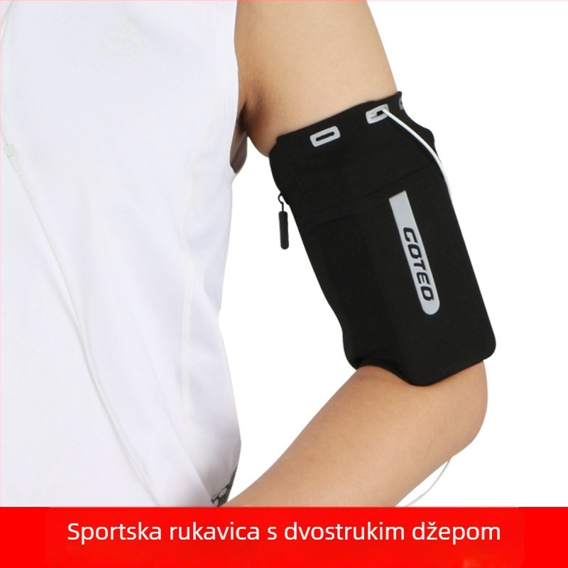 Unisex držač telefona na nadlakticu za trčanje i vanjske aktivnosti, lagani poliester