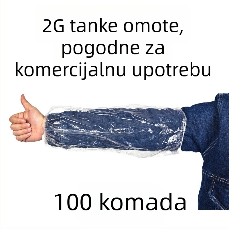 Jednokratni PE rukav za nadlakticu, vodootporni, za odrasle, moderan jednostavan stil, za lonac s rakovima