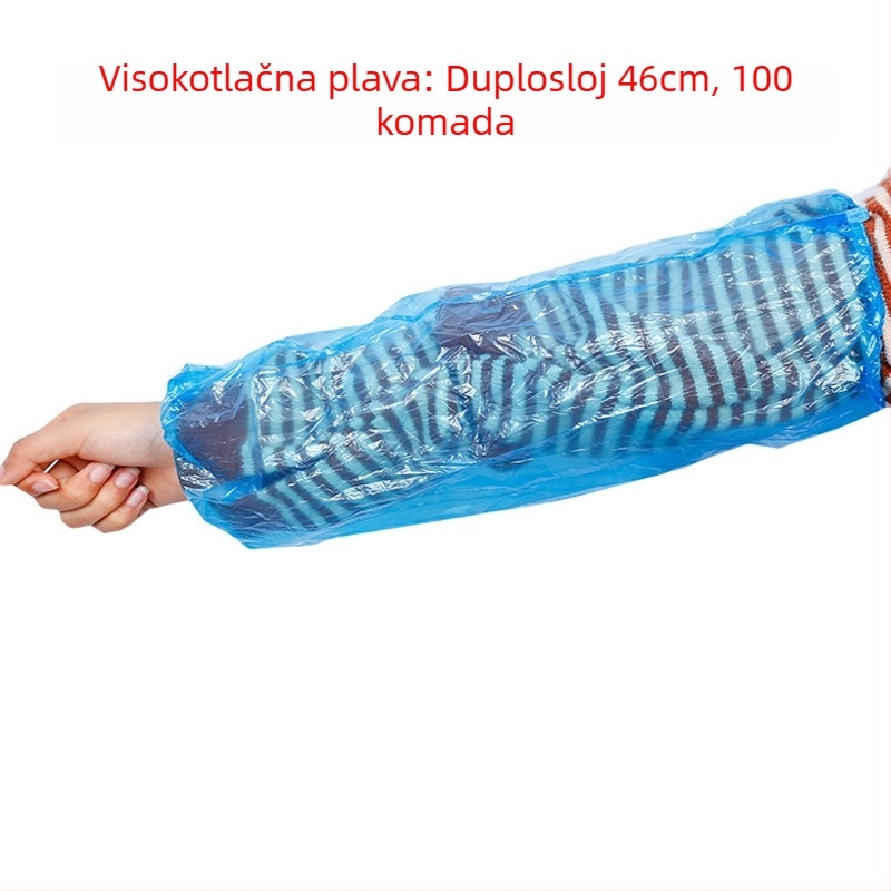 Jednokratni PE rukav za nadlakticu, vodootporni, za odrasle, moderan jednostavan stil, za lonac s rakovima