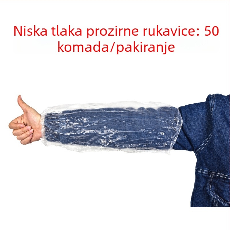 Jednokratni PE rukav za nadlakticu, vodootporni, za odrasle, moderan jednostavan stil, za lonac s rakovima