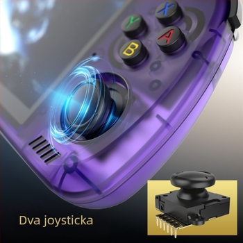 Prijenosna arkadna konzola s dvostrukim joystickom, PSP-stil, Linux OS, 64GB memorije, bežična povezanost