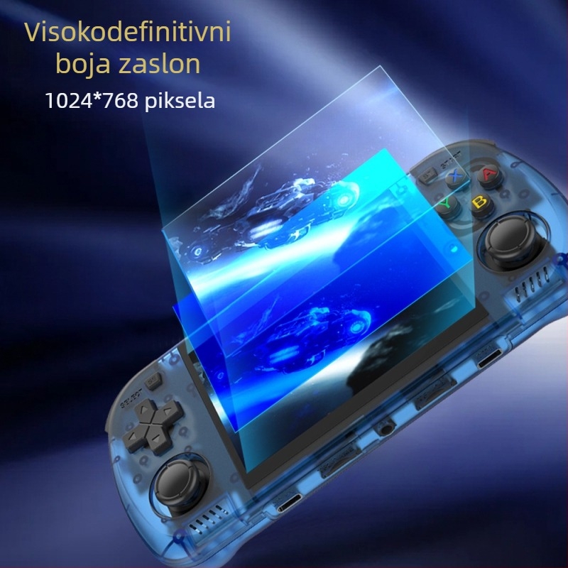 Prijenosna arkadna konzola s dvostrukim joystickom, PSP-stil, Linux OS, 64GB memorije, bežična povezanost