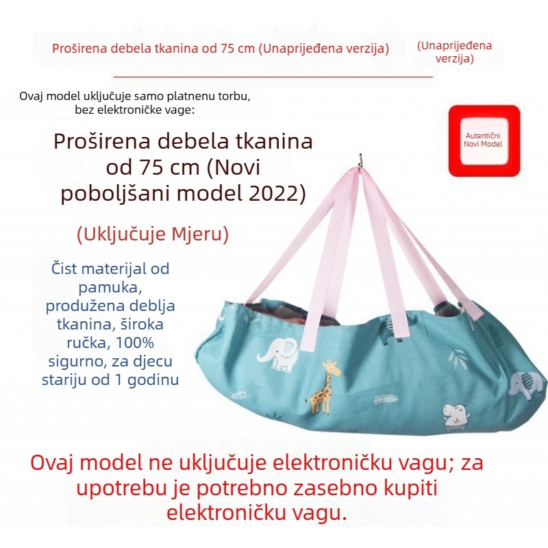 Vaga za bebe za mjerenje težine, punjiva, prijenosni kućni elektronički uređaj za djecu (maksimalni kapacitet 1)