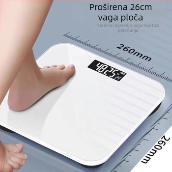 Vaga za tjelesnu težinu s funkcijom mjerenja tjelesne masnoće - Digitalna kućna vaga za odrasle (Brend Friendly; Podrijetlo Yiwu; Stil Jednostavan)