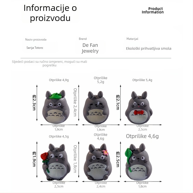 Chinchilla figurica od smole, Defan — originalni dizajn, ukrasni predmet za stolni dekor (MAP 123)