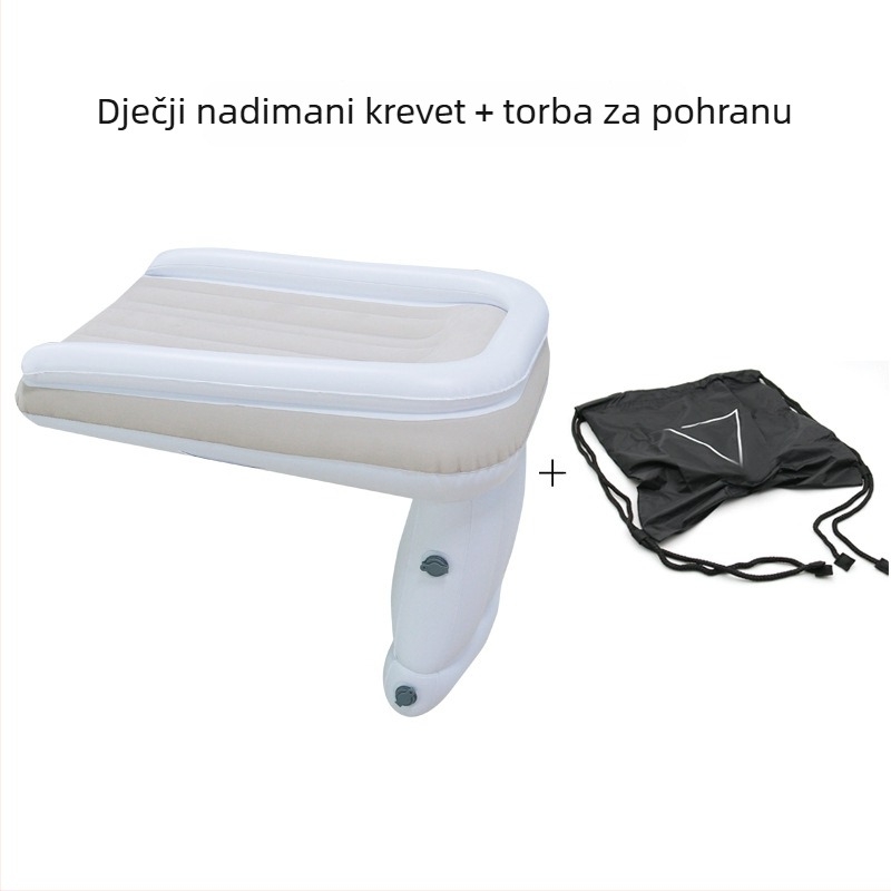 Dječje napuhivo ležište za auto i dom, MT1115, PVC, sklopivo, nosivost 50 kg, ručno napuhavanje