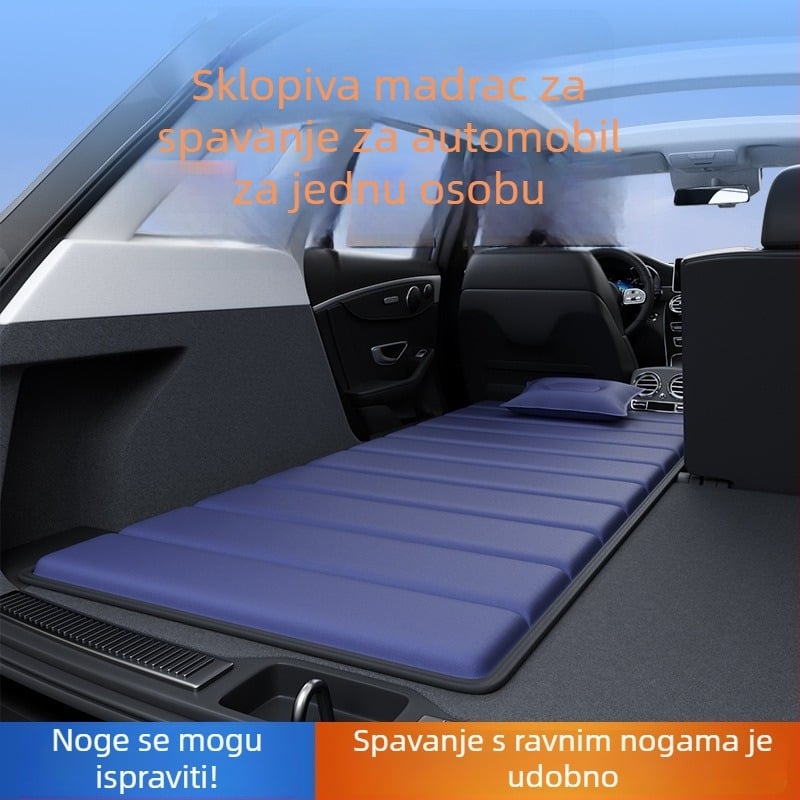 Auto montirana madrac za spavanje za jednu osobu, sklopiva u stražnji pretinac, univerzalna kompatibilnost, bez napuhavanja