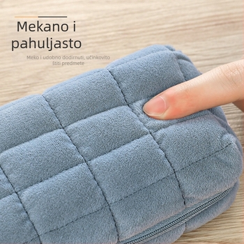 Platnena jastučić torba za olovke i kozmetiku - poliester, ležerni stil, univerzalna namjena, osnovno pakiranje