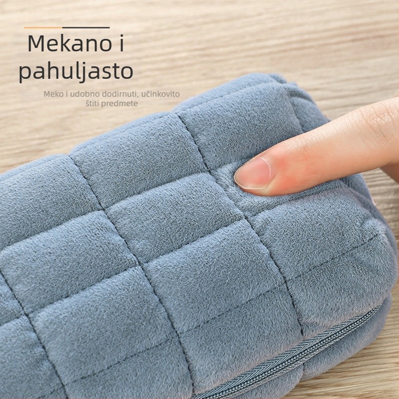 Platnena jastučić torba za olovke i kozmetiku - poliester, ležerni stil, univerzalna namjena, osnovno pakiranje