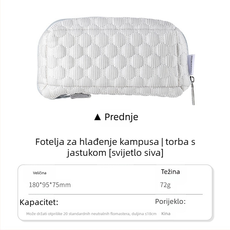 Platnena jastučić torba za olovke i kozmetiku - poliester, ležerni stil, univerzalna namjena, osnovno pakiranje