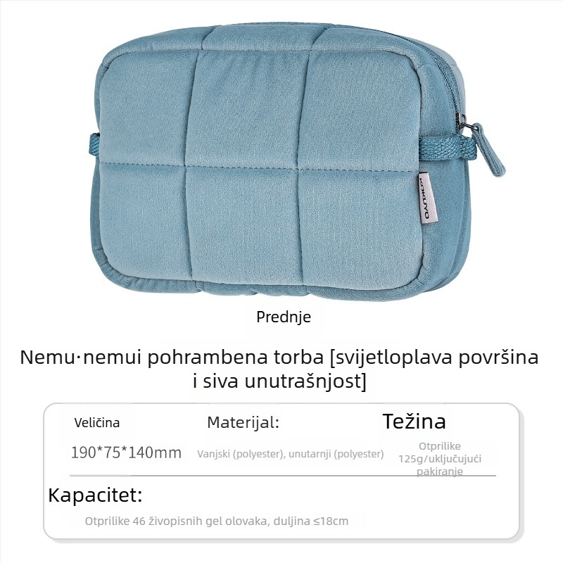 Platnena jastučić torba za olovke i kozmetiku - poliester, ležerni stil, univerzalna namjena, osnovno pakiranje