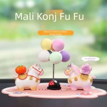 Automobilska dekoracija Little Pony Fufu – balon dekor za ploču s instrumentima, moderna smola (Materijal: Smola; Stil: Moderan; Marka: Quang viet; Funkcija: Dekoriranje; Kod: 001)