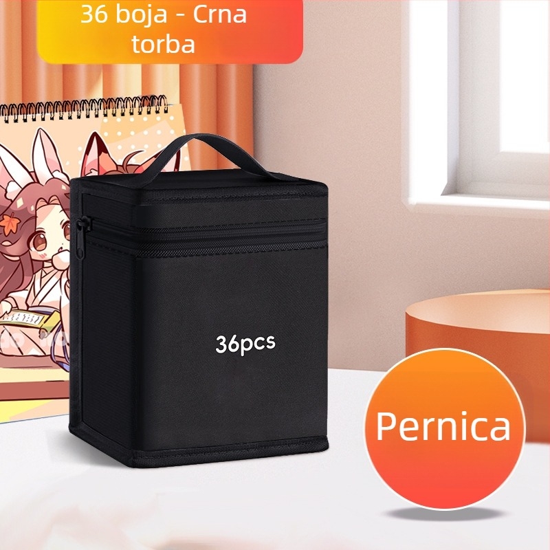 Marker torba od Oxford platna, univerzalna za učenike, s ručno crtanim stilom