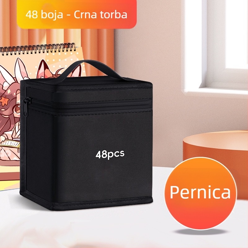 Marker torba od Oxford platna, univerzalna za učenike, s ručno crtanim stilom