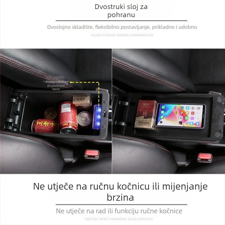 Kutija naslona za ruku za Suzuki Jimny JB74 (2018–2022) — plastika, Yidelon, mogućnost prilagodbe