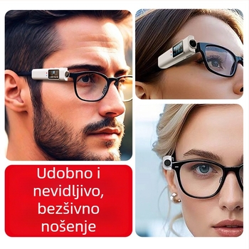 S110 naočale za snimanje na glavi – plastična rama, dodirno upravljanje, bežični domet do 5 m, izdanje 2025