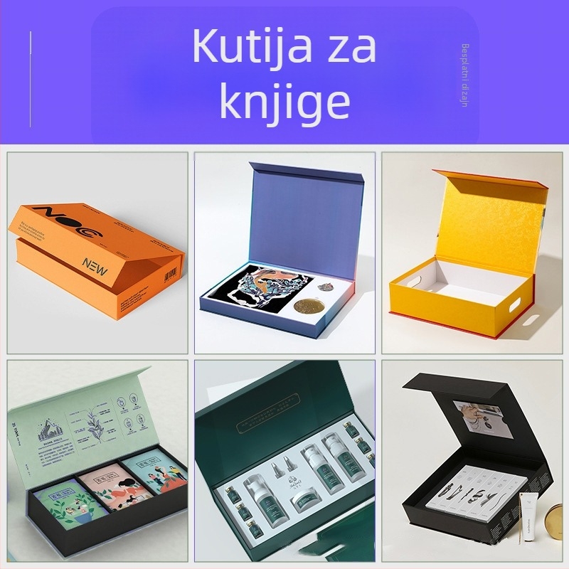 Prilagođena kutija za pakiranje od kraft papira s preklopnim kartonom, 350 gsm, toplinsko utiskivanje, srebrno utiskivanje, UV tisak i reljef — Tianli