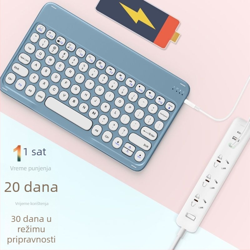 Bluetooth bežična tipkovnica s numeričkim blokom za tablete i telefone Apple, Huawei i Xiaomi