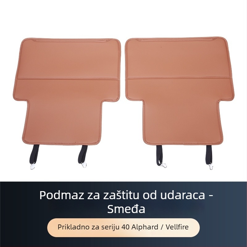 ALF40 Kožne stražnje naslonske jastučnice za Alphard/Vellfire – prednji, srednji i treći red, zaštita od prljavštine