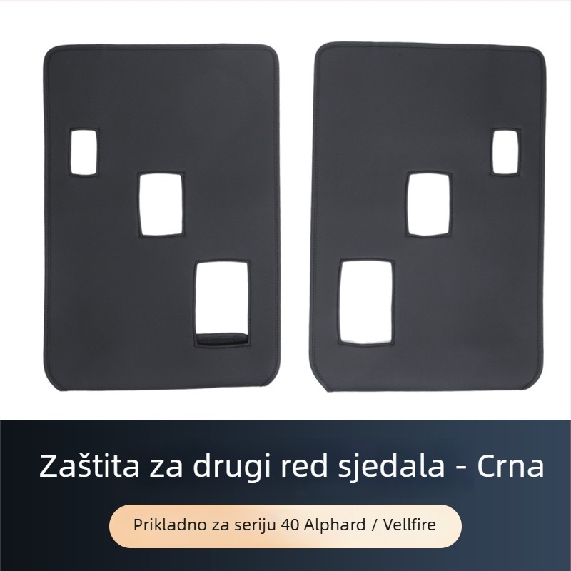 ALF40 Kožne stražnje naslonske jastučnice za Alphard/Vellfire – prednji, srednji i treći red, zaštita od prljavštine
