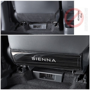 Podložak za stražnje sjedalo protiv udaranja nogama za Toyota Sienna — nehrđajući čelik, minimalistički stil, pogodno za sve sezone