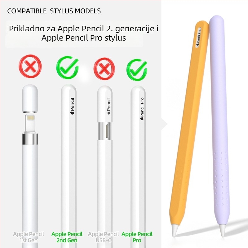 Only Billy jednodijelni silikonski zaštitni omotač za Apple Pencil 2. generaciju/Pro, kompatibilan s iPadom