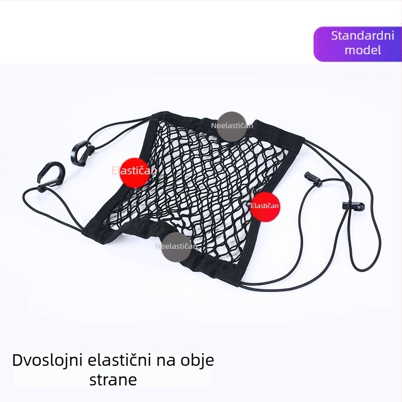 Torba za pohranu automobilskih sjedala, poliester, 2 L, univerzalna, viseći organizator za srednje sjedalo