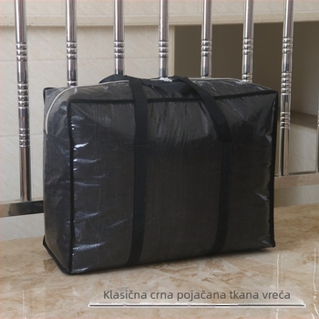 Tkana torba za preseljenje, skladišna organizacijska torba velikog kapaciteta, prtljaga s uzorkom zmijskog uzorka