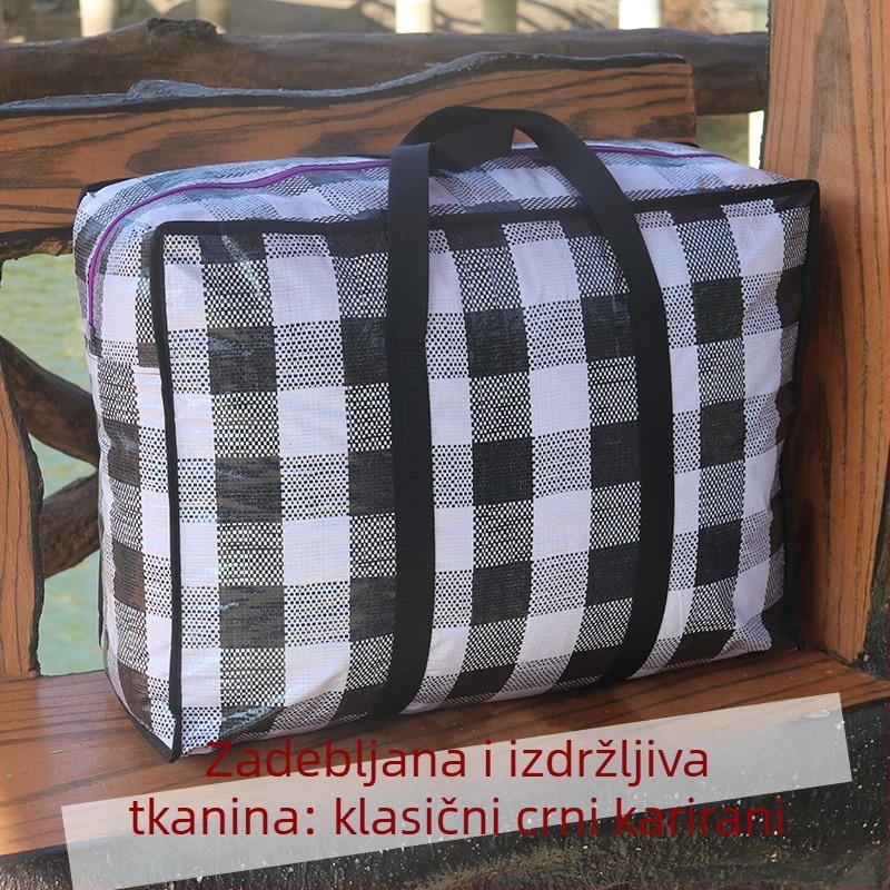 Tkana torba za preseljenje, skladišna organizacijska torba velikog kapaciteta, prtljaga s uzorkom zmijskog uzorka