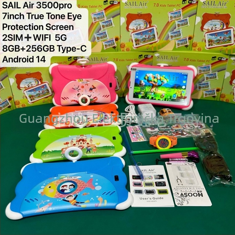 SAIL Air 3500 Android tablet za djecu, četverojezgreni 1,5GHz, 32GB flash, Dual SIM, IPS zaslon