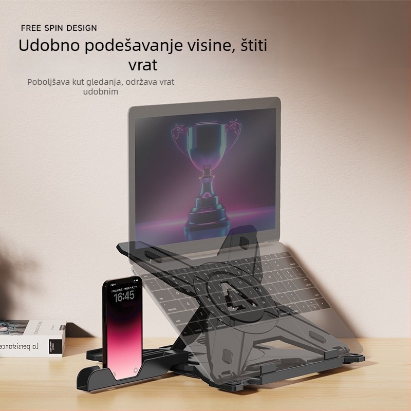 Držač za prijenosno računalo, sklopivi (model 278; težina 423 g; kategorija: držač za prijenosno računalo; lansiran 2024)