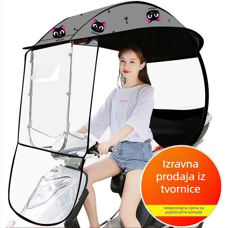 Sjenilo za prednje vjetrobransko staklo vozila — otporno na habanje, za električna vozila, motocikle i skutere