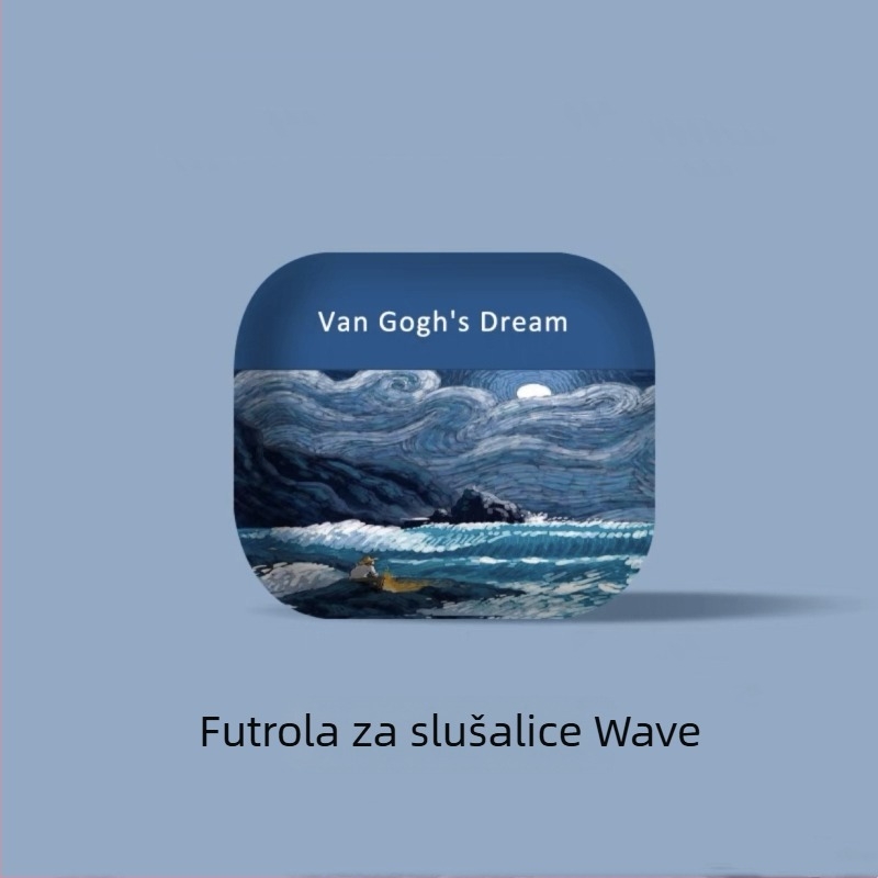 Zaštitno kućište za AirPods Pro 2 s dizajnom Van Gogh, mat silikon