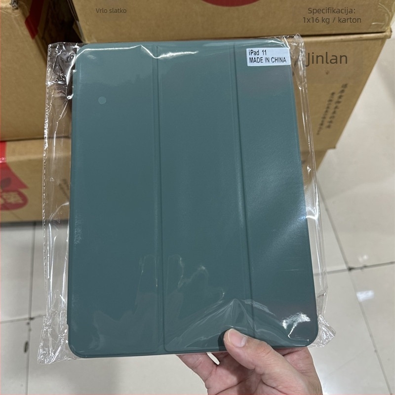Kožno kućište za iPad s magnetskim dvostrukim klipom, funkcija spavanja, otporan na padove, kompatibilno s iPad Pro 11, Air 6 i Pro 13, 10.9 inča
