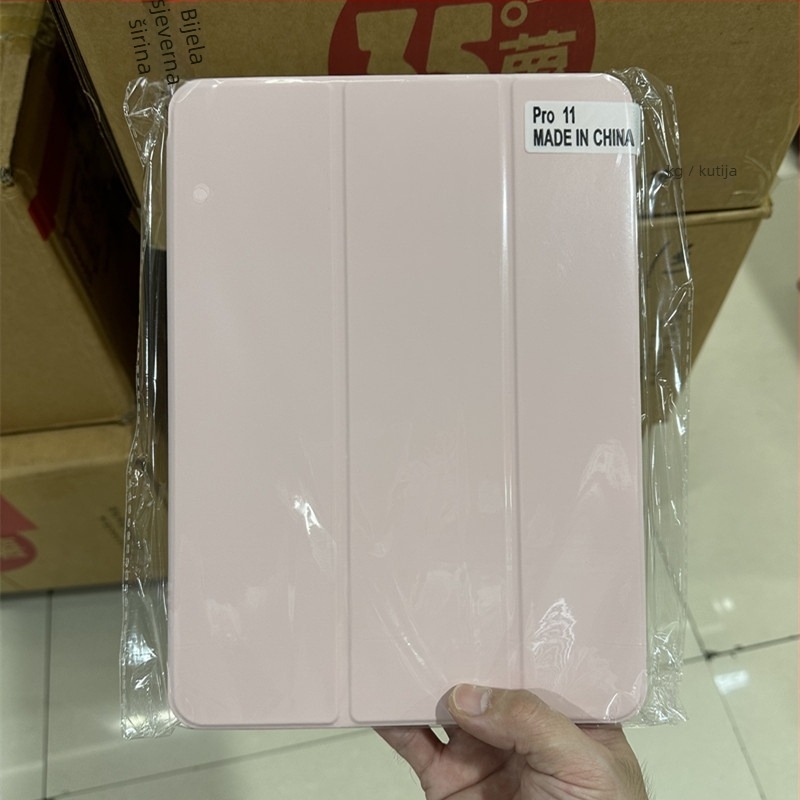 Kožno kućište za iPad s magnetskim dvostrukim klipom, funkcija spavanja, otporan na padove, kompatibilno s iPad Pro 11, Air 6 i Pro 13, 10.9 inča