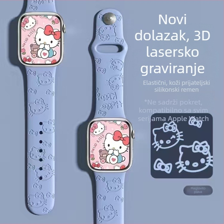 JBL silikonni remen za Apple Watch s laserskim graviranjem i otiskom brenda, kopča na klik
